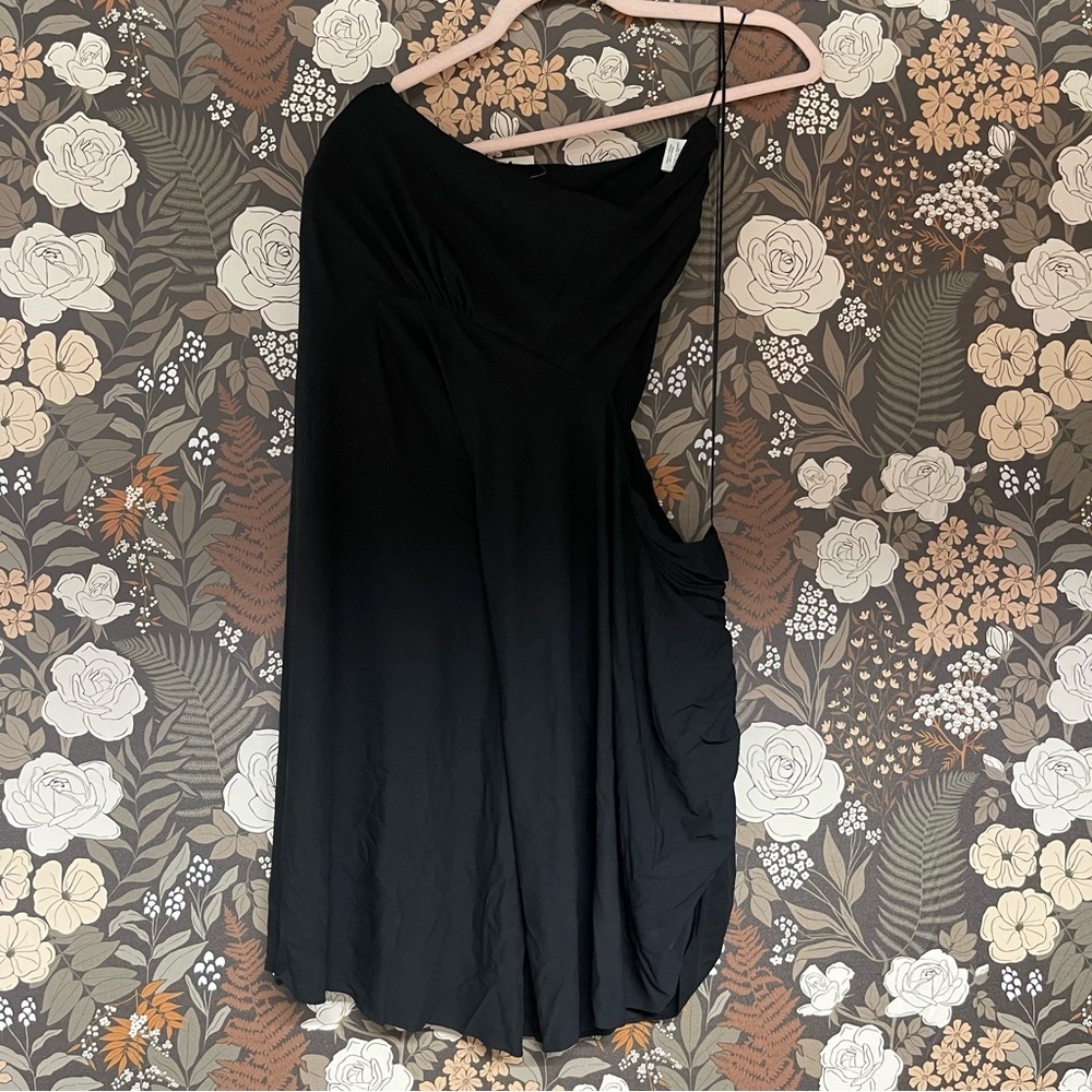 NWT ALEXANDRE VAUTHIER One Sleeve Mini Dress in black size 2 - Picture 6 of 9